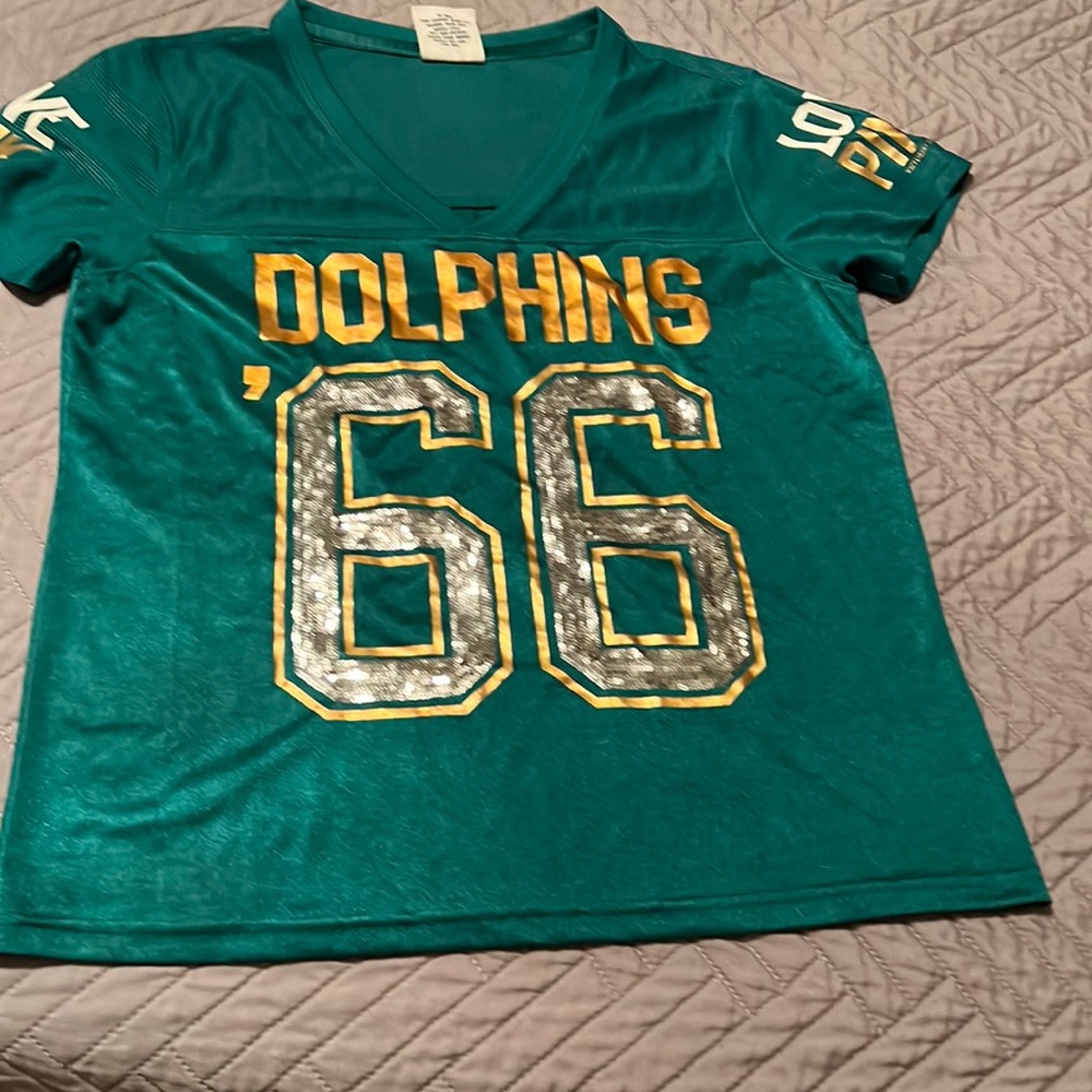 Miami dolphin game tee (pink)